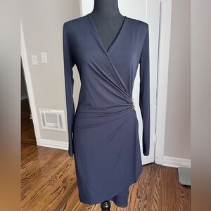 Navy Wrap Dress